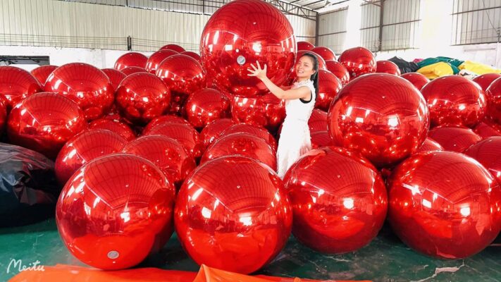 inflatable mirror ball factory inventory view