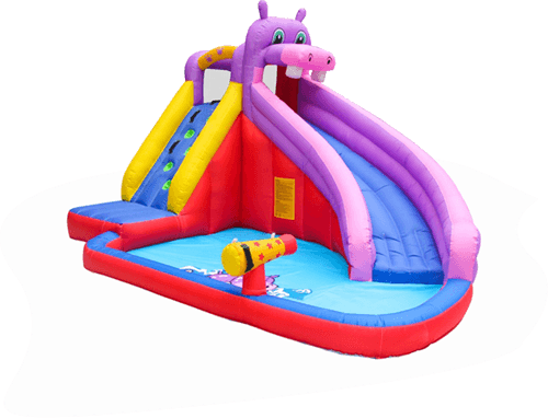 Hippo Inflatable Bouncer - Oxford Fabric Material