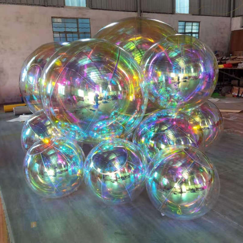 Iridescent mirror ball